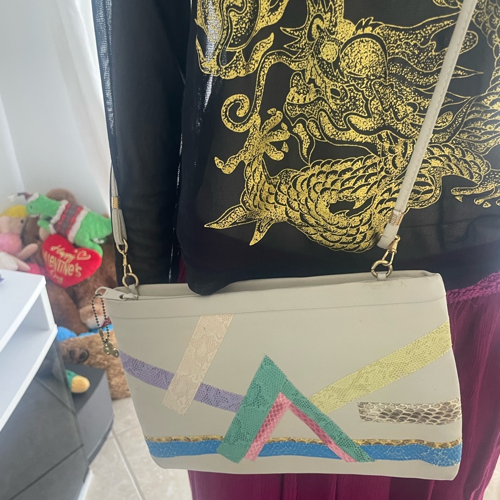 Multicolor Geometric Women's Bag